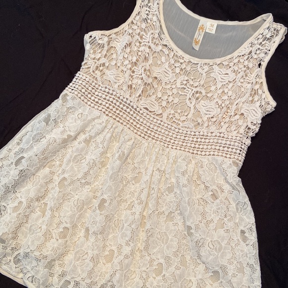 Victorian Bobbin Lace chiffon peplum blouse with matching cami undergarment - Picture 1 of 15